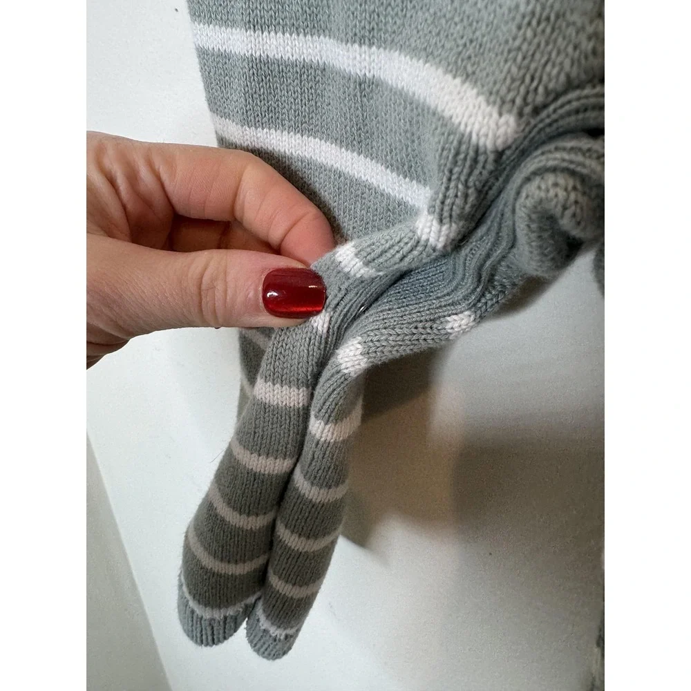 Little Planet By Carter's‎ Romper Baby Boys 18 Months Gray Stripe Knit One Piece